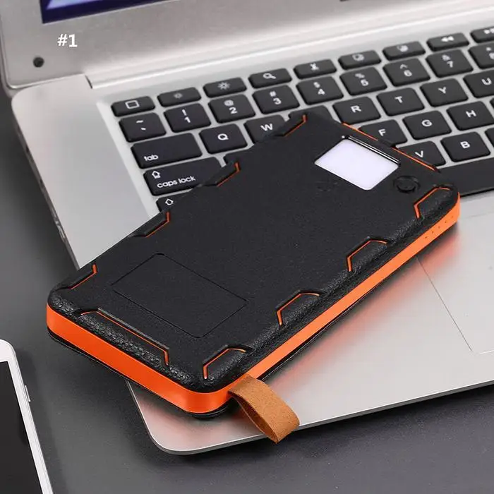 10000 mAh Solar Power Bank Outdoor Portable Solar-powered Mobile Charger Dual USB External Battery For Smartphones Tablets | Мобильные