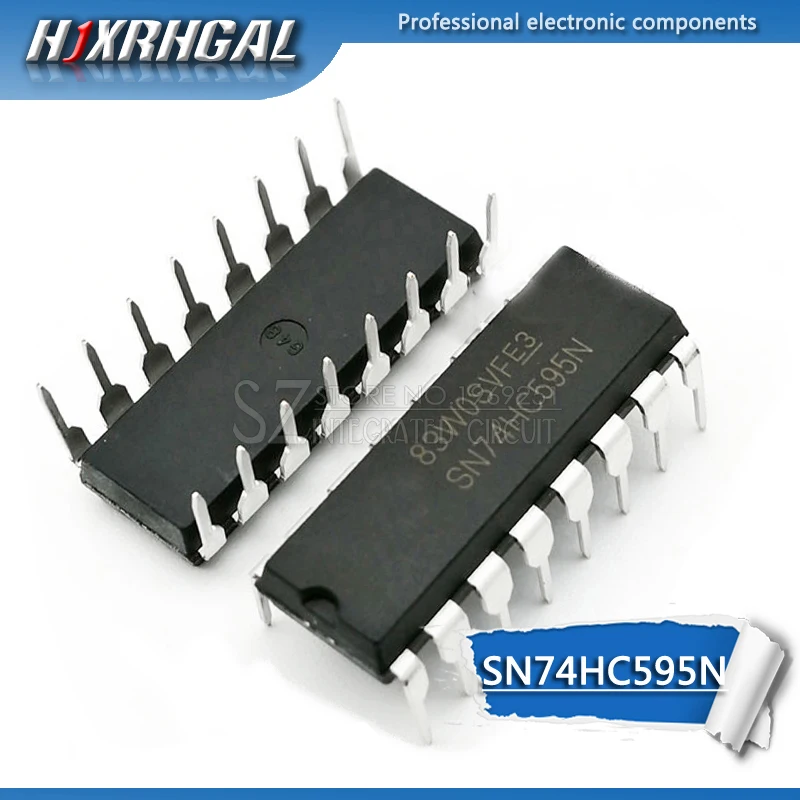 10 шт. SN74HC595N DIP16 SN74HC595 DIP 74HC595N 74HC595 74595|Интегральные схемы| |