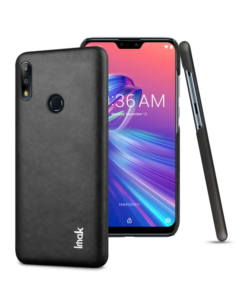 Classic black Роскошный чехол IMAK в сдержанном стиле для Asus Zenfone Max Pro M2 ZB631KL ZB633KL, чехол со слотом для карт, Чехол Для Zenfone Max Pro M1 ZB601KL ZB602KL 5 5Z - Цвет: Classic black