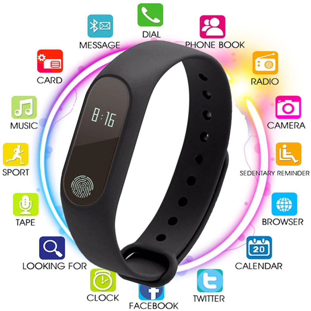 Bluetooth браслет Смарт часы для мужчин и женщин водонепроницаемые Android IOS фитнес