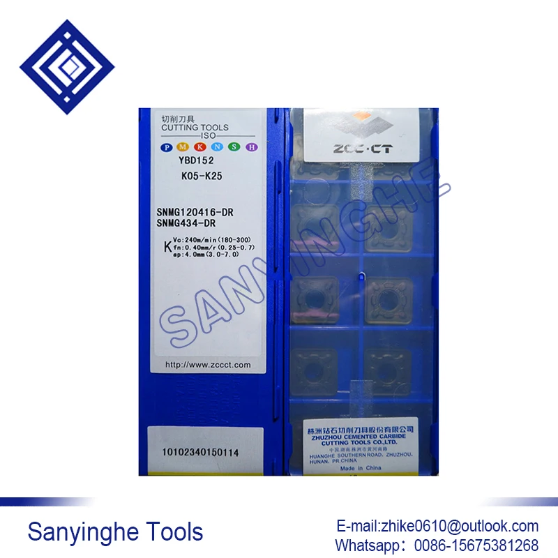 

10pcs/lots YBD152 SNMG120416-DR cnc carbide turning inserts