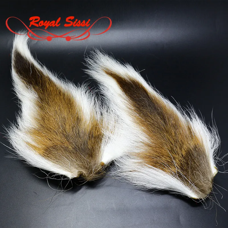 

Natural white LARGE NORTHERN BUCKTAILs super fine long hair whole bucktail streamers deceivers clousers jigs fly tying materials