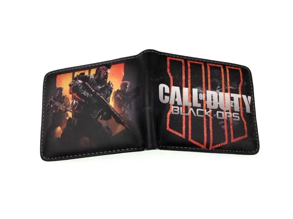 Кошелек с логотипом аниме Call of Duty унисекс цветной кошелек принтом новый короткий