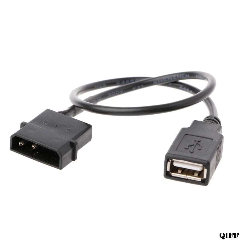 Прямая поставка и оптовая продажа 30 см внутренний 5 в 2 Pin IDE Molex к USB 0 Тип A женский