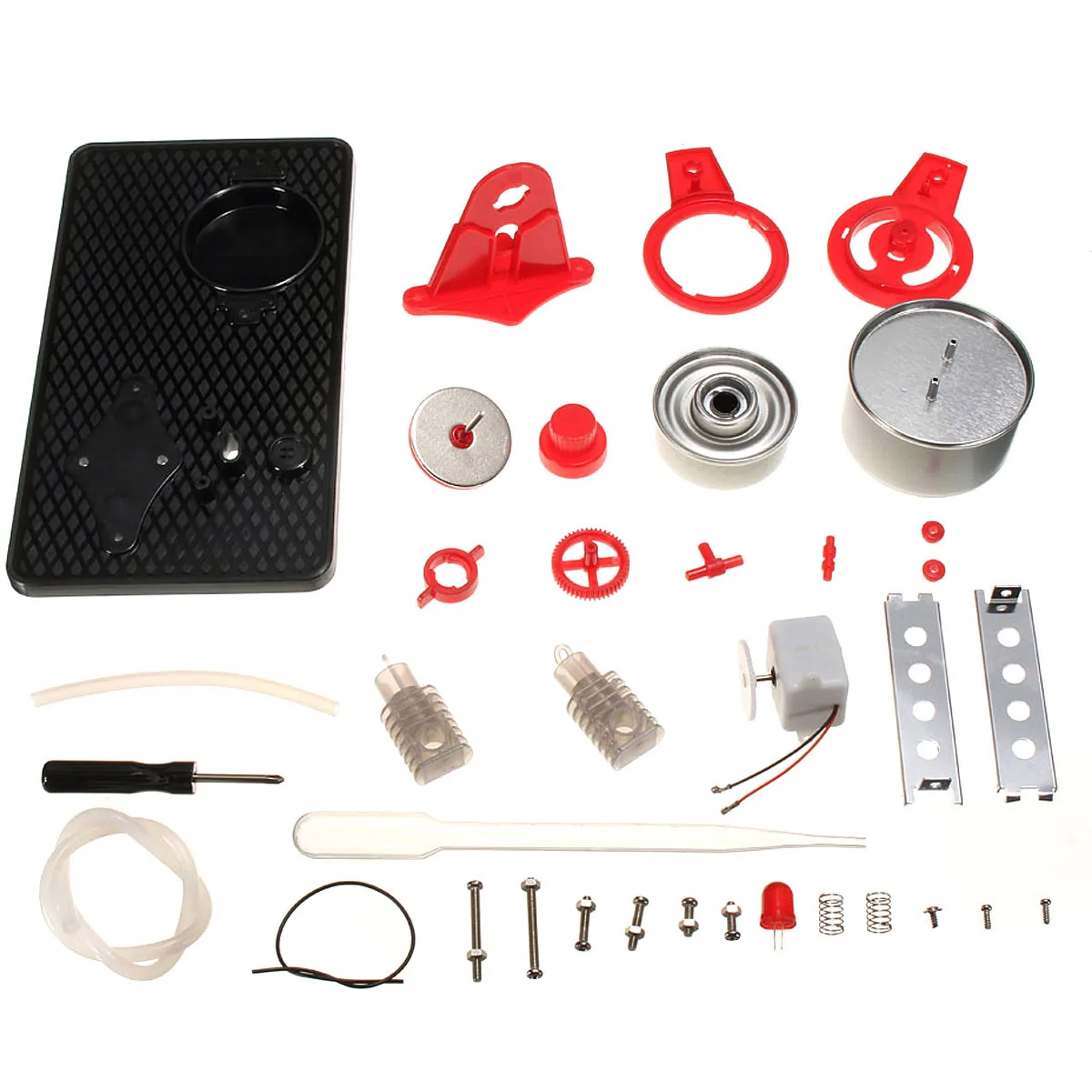 Двойная живая модель с паровым двигателем комплект + led генератор обучающее