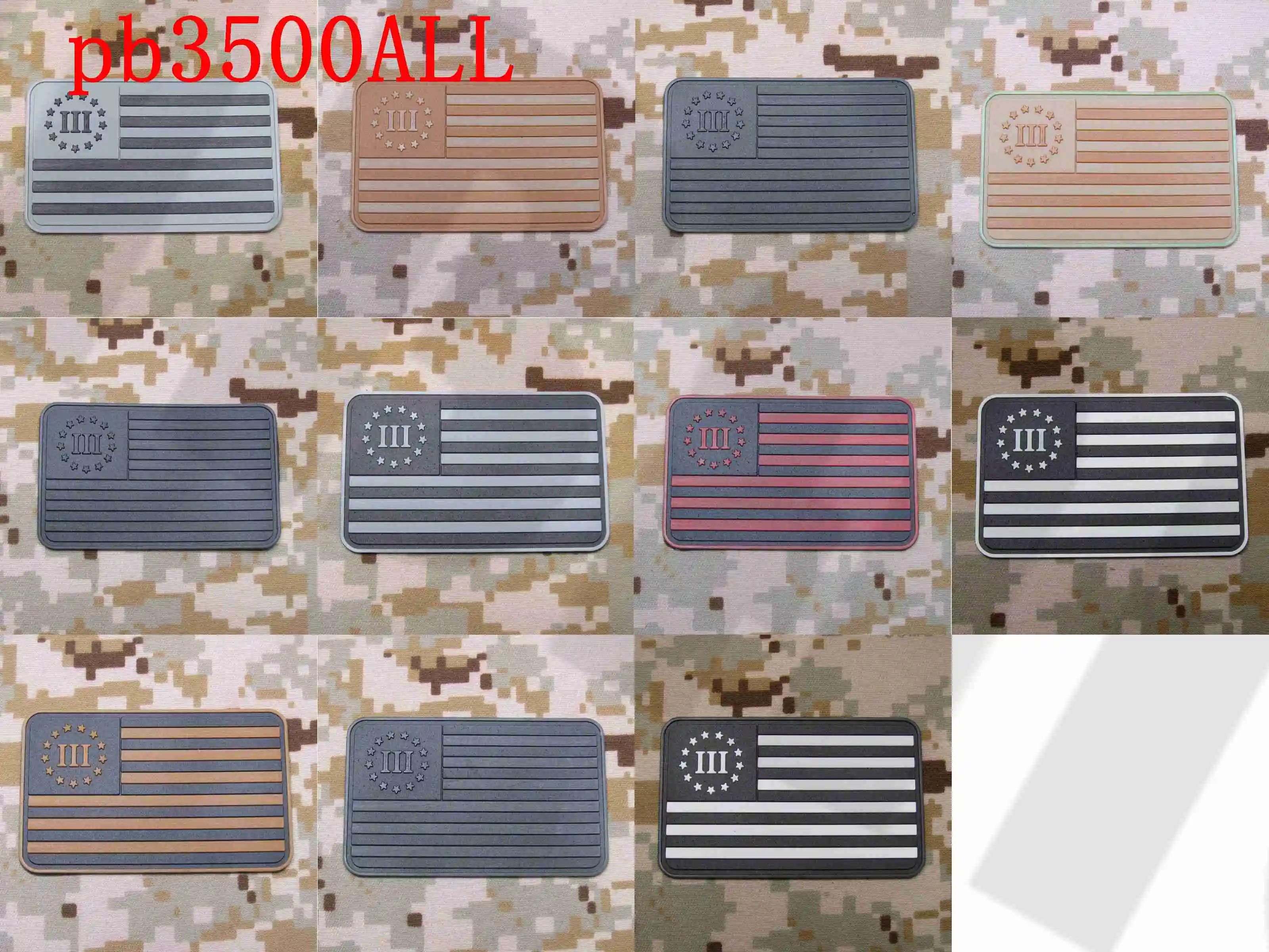 3D PVC Patch 3% III PERCENT DEFEND LIBERTY American flag | Дом и сад