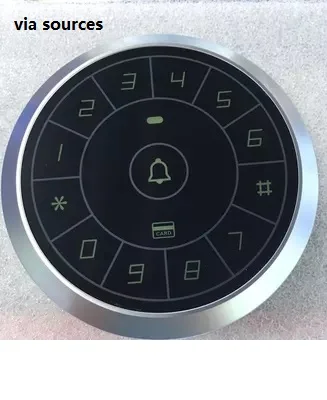 Прямая продажа с фабрики круговой сенсорная кнопка 125 кГц Rfid Card Reader двери