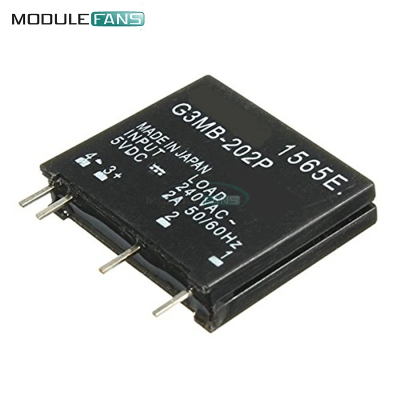 G3MB 202P PCB SSR In 5 вольт постоянного тока выход 240V AC 2A твердотельные реле модуль для