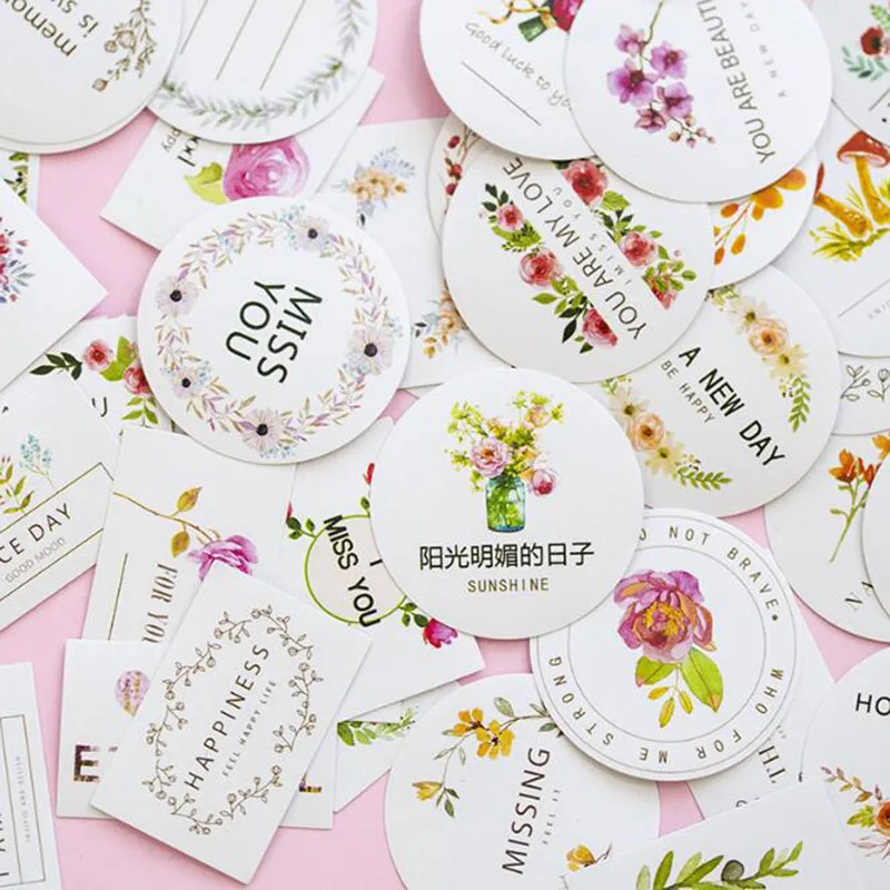 

Cute Stickers Small Fresh Note Stickers Mobile Phone Photo Album Stickers Decorative Scrapbook Stickers Set Children Stationery