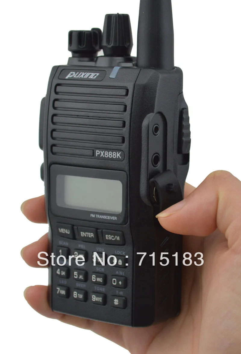 Черный цвет искусственная кожа двухдиапазонный VHF и UHF Профессиональный