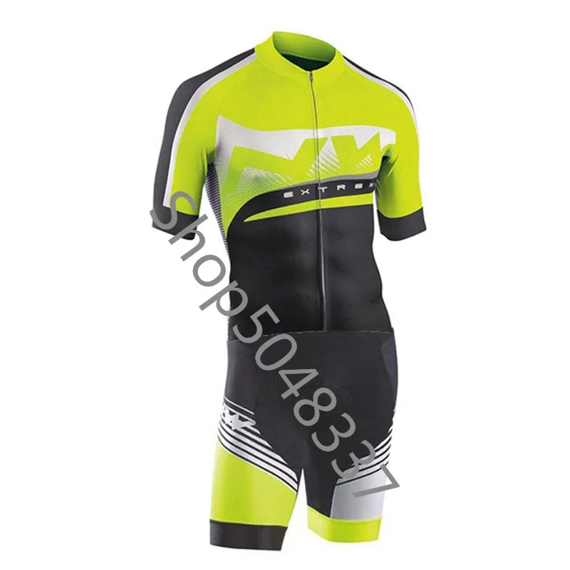 NW триатлон костюм для велоспорта Skinsuit Быстросохнущий короткий рукав Велоспорт Джерси Мужская велосипедная Одежда Майо ciclismo hombre