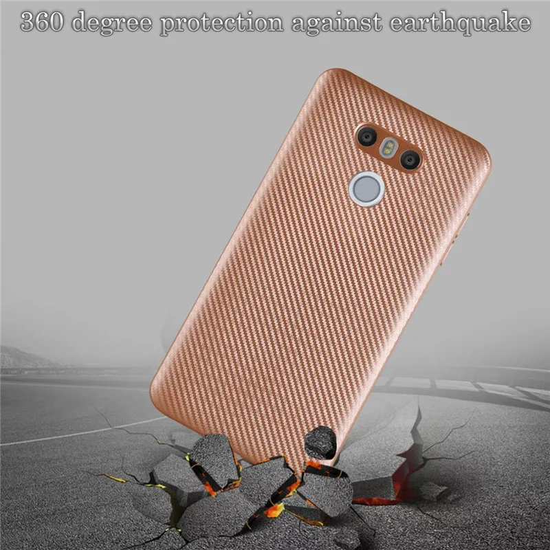 Новый текстурный чехол из углеродного волокна для телефона LG G6 K8 K10 роскошный