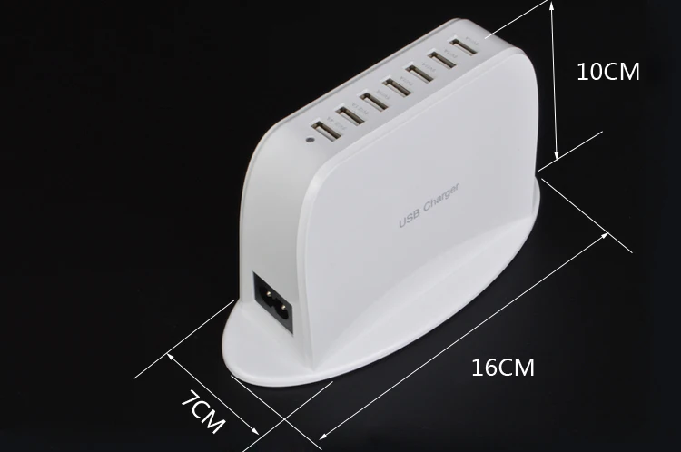 HOTNOW 9.5A USB зарядное устройство 7 портов EU Plug Универсальное USB настенное зарядное устройство мобильный телефон адаптер питания для iPhone iPad samsung