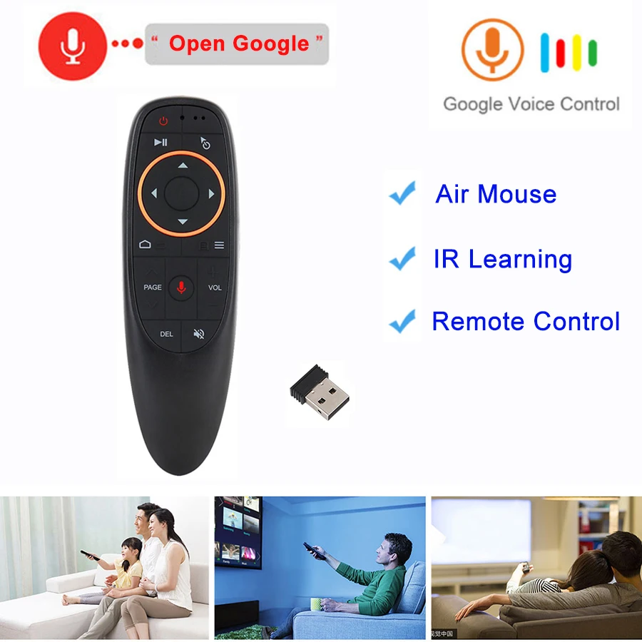 Умный пульт дистанционного управления Air mouse Голосовое управление 2 4G