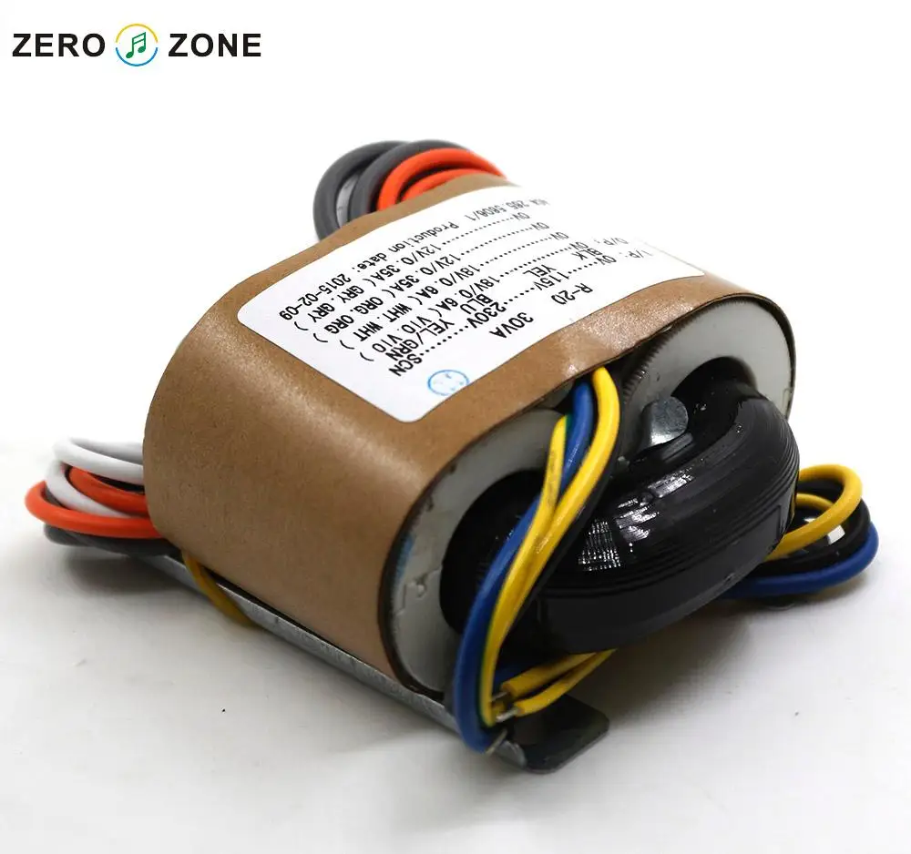 Трансформатор ZEROZONE 30VA Dual 18V 12V R type 30W * 2 + трансформатор для аудио|r-type transformers|transformer
