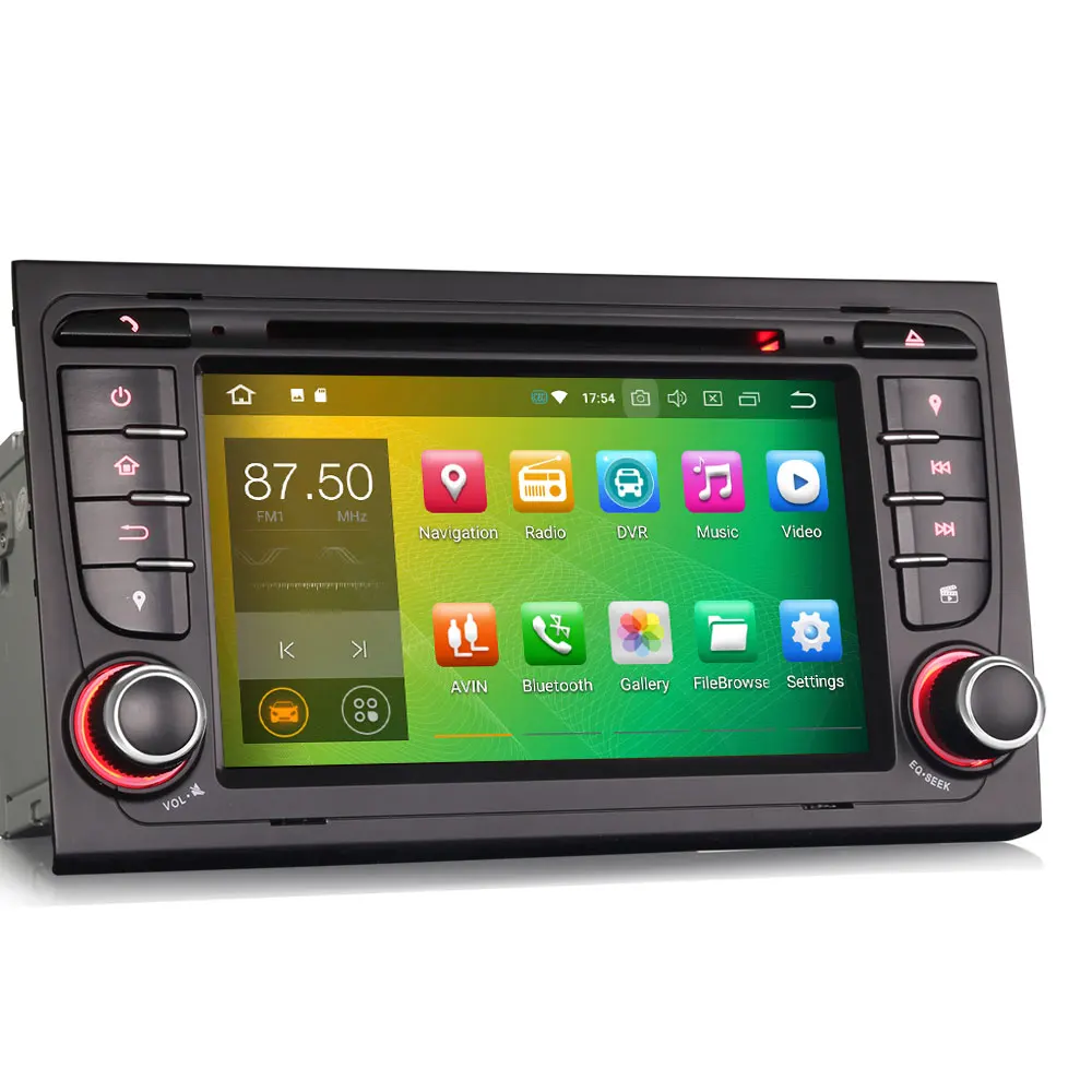 Erisin ES7878A 7 "Android 8 0 Автомобильный GPS радио DVR DAB + DVD для AUDI A4 S4 RS4 B7 B9 SEAT
