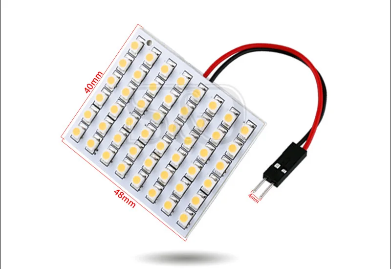 48 SMD теплый белый панельный светодиодный автомобиль T10 BA9S купольная Гирлянда для интерьера лампа для w5w c5w t4w светодиодные лампы авто лампа 12V
