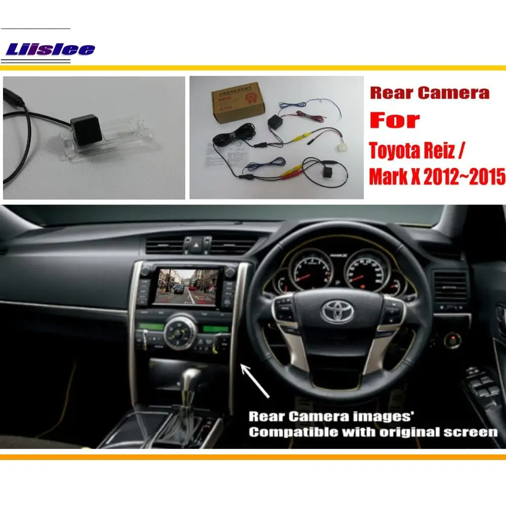 

For Toyota Reiz/Mark X MarkX 2012-2015 Backup Parking Rear View Camera RCA HD CCD CAM OEM Display Reversing Image Upgrade Kit