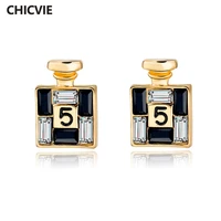 chicvie love fashion jewelry handmade earring crystal statement earrings for women luxury gold wedding stud earrings ser150066
