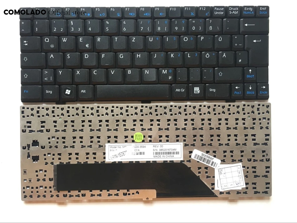 

GR Germany Keyboard for Keyboard FOR MSI U100 U100X U110 U115 U123 U120 U90 U90X U9 U10 laptop keyboard GR layout
