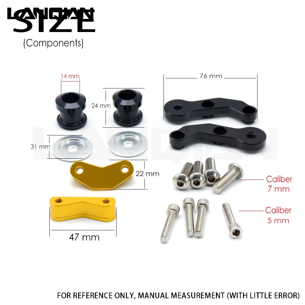 

1 Pair Aluminum Chain Tensioner for yamaha tmax530 2013 2014 2015 Motorcycle Accessories Motorcycle parts gold