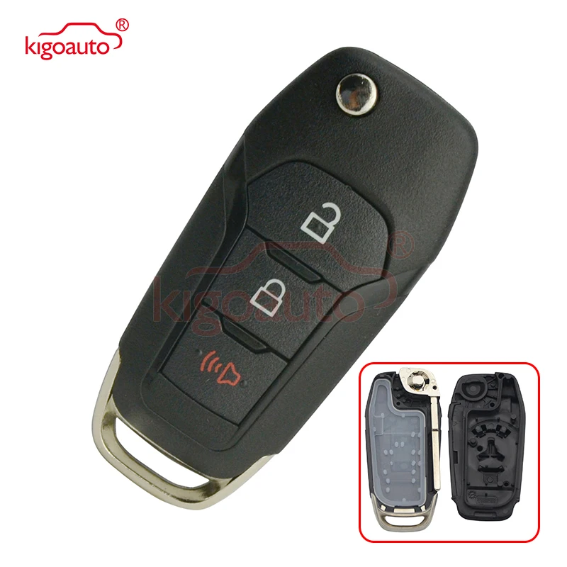 

Kigoauto smart key case shell 3 button 3248-A08TAA for Ford Fusion N5F-A08TAA 164-R8130 car key replacement