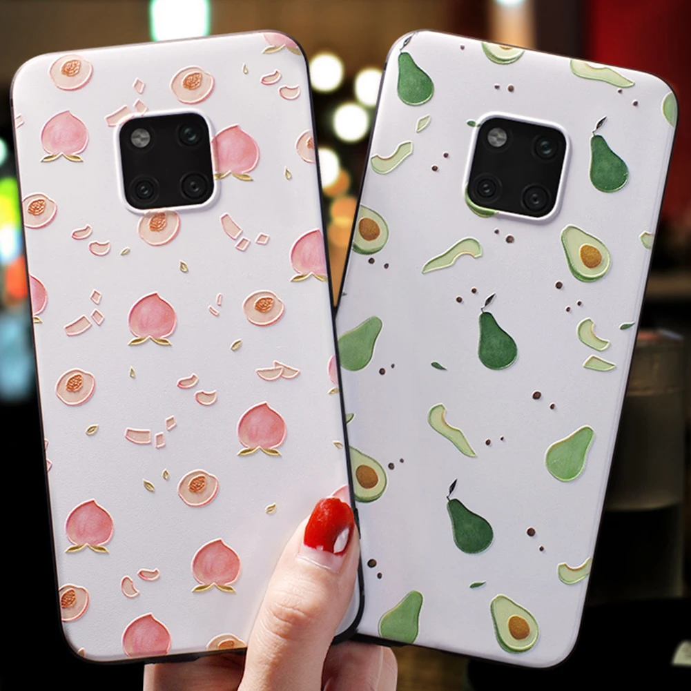 Летний Фруктовый Мягкий силиконовый чехол для Huawei P30 Lite Pro авокадо ультра-тонкая