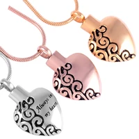 heart shape memorial jewelry for ash rose gold cremation urn necklace stainless steel keepsake pendants funnel fill kit
