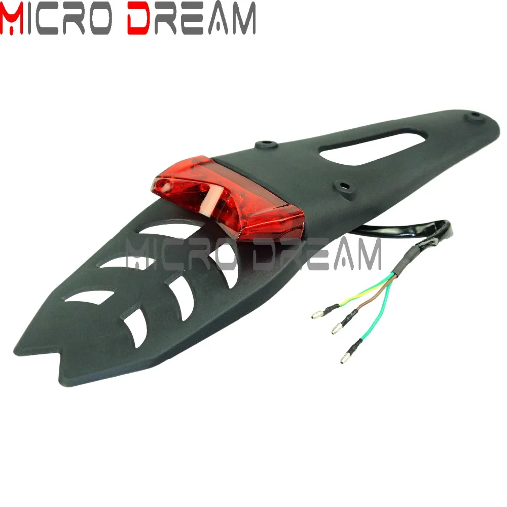 Красный светодиодный тормозной фонарь для мотокросса задний мотоцикла