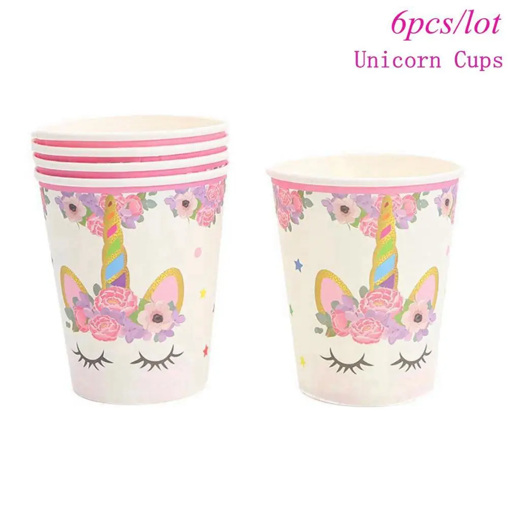 Unicorn Unicorn Cups Taoup 1 комплект Единорог пластин скатерть чашки шляпа салфетки Единорог вечерние Одноразовая посуда для вечеринок, дня рождения, праздничные вечерние поставки - Цвет: Unicorn Unicorn Cups