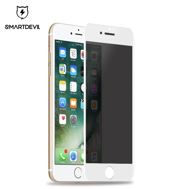 Закаленное стекло SmartDevil Anti peek Privacy для iphone 7 8 Plus защитная пленка экрана полное