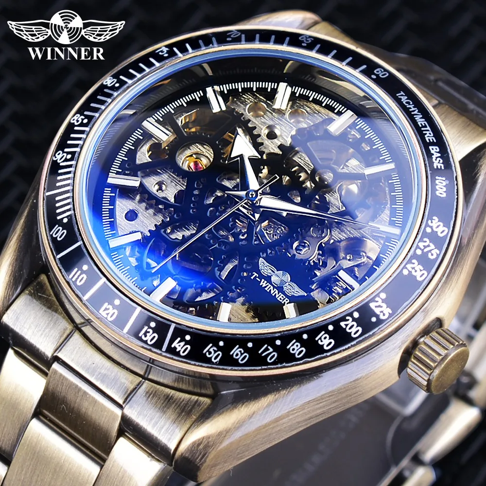 Часы скелетоны Мужские механические в ретро стиле|clock brand|clock designclocks male |