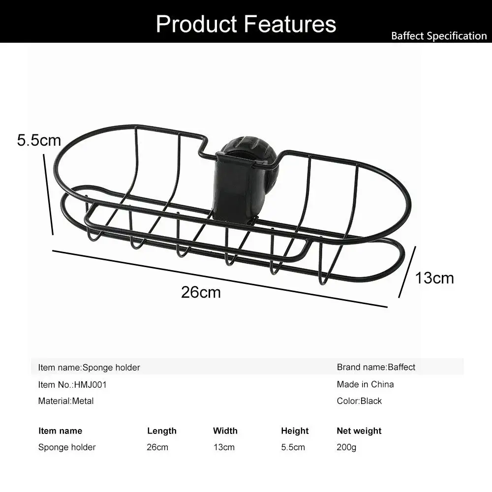 Ванная комната Душ Caddy полка держатель для губок на кухню раковина Органайзер