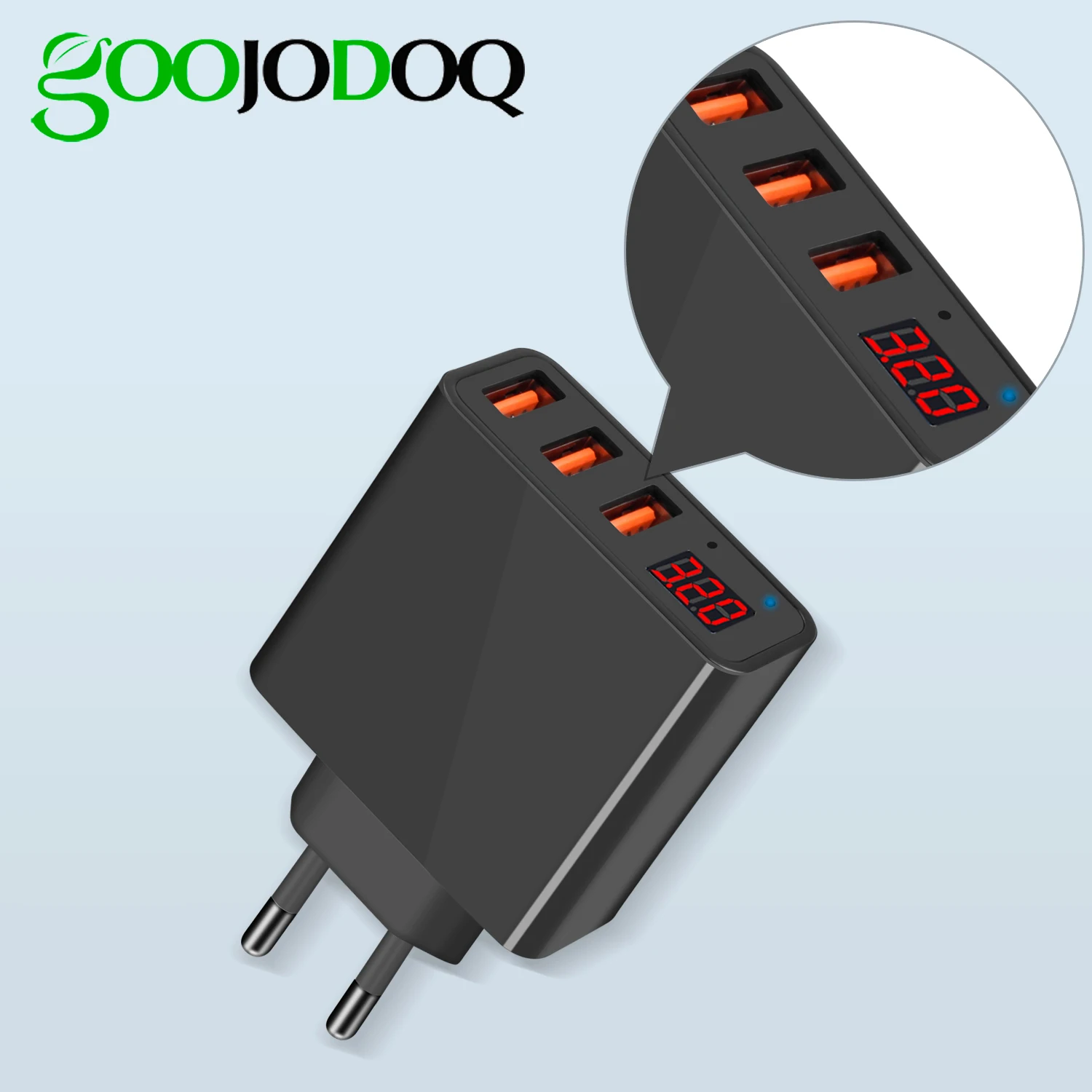 3 порта usb настенное зарядное устройство 3.4A Смарт Быстрая зарядка светодиодный