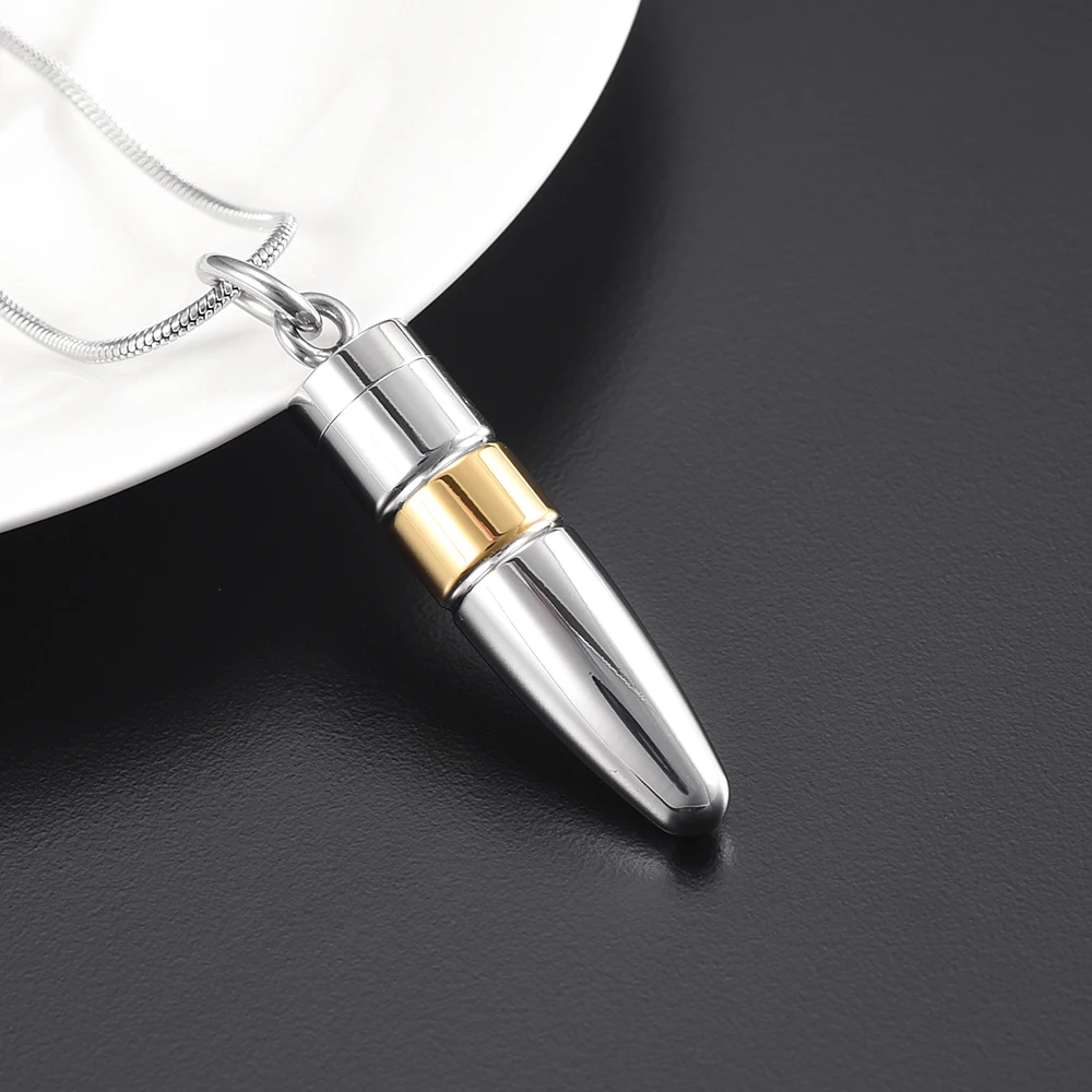 Большая емкость Ash держатель пуля кулон праха контейнер мужские Мемориал Jewelry
