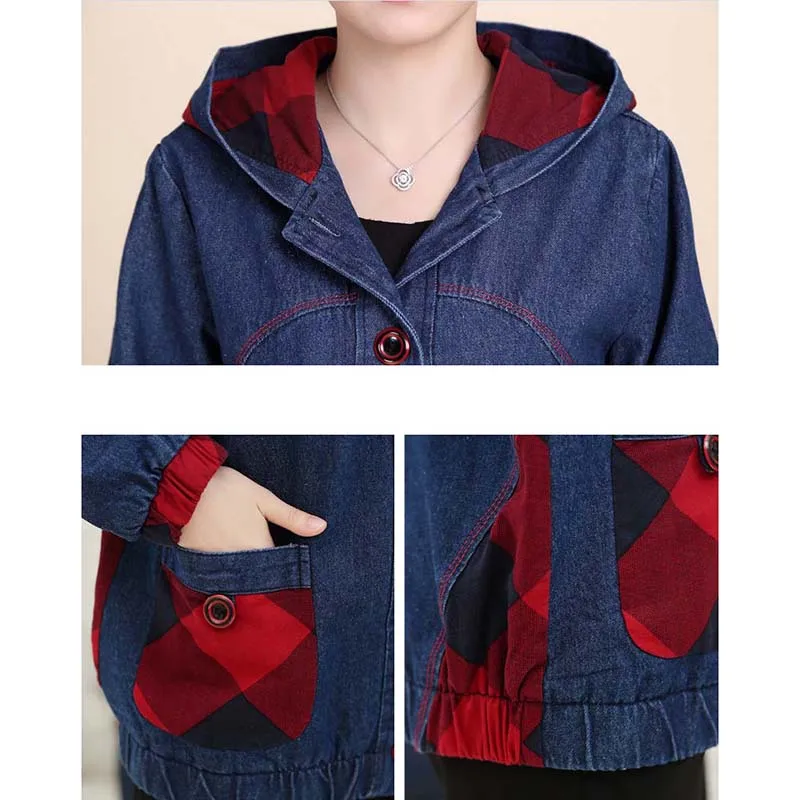 Куртка женская хлопковая с капюшоном и принтом 2019|denim jacket women|fashion womenjacket fashion women |