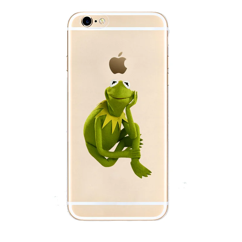 5447 Kermit лягушка Экспрессия ТПУ мягкий силиконовый прозрачный чехол для телефона для iPhone X XS MAX 6 7 8 plus 5 5S 6s se XR лучший корпус - Цвет: 5447