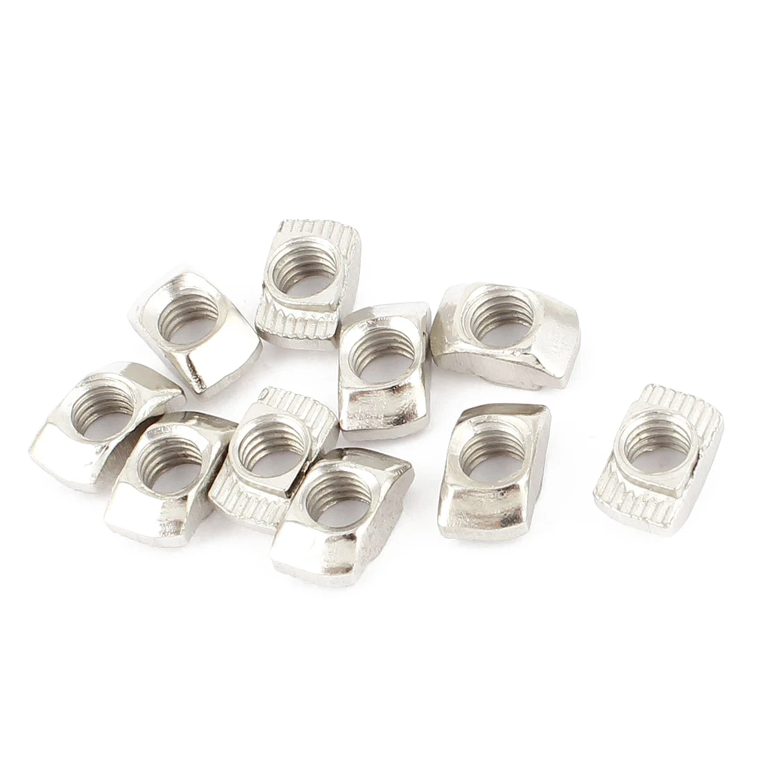 10pcs 20 Series Compatible Drop In Type M5 T Slot Nuts 10mm x 6mm 4.5mm | Nut & Bolt Sets