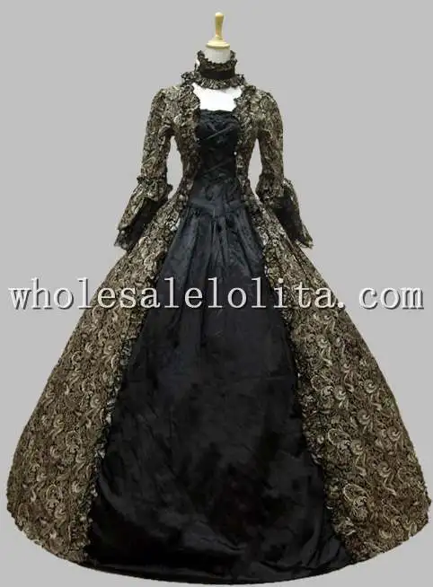 

Georgian Victorian Gothic Period Dress Prom Gown Wedding Reenactment Dress