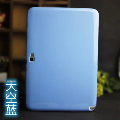 Blue Для samsung n8000 GT-N8000 N8010 мягкий чехол Note 10,1 дюймов сплошной цвет Силиконовый ТПУ противоударный чехол для Note 10,1 - Цвет: Blue
