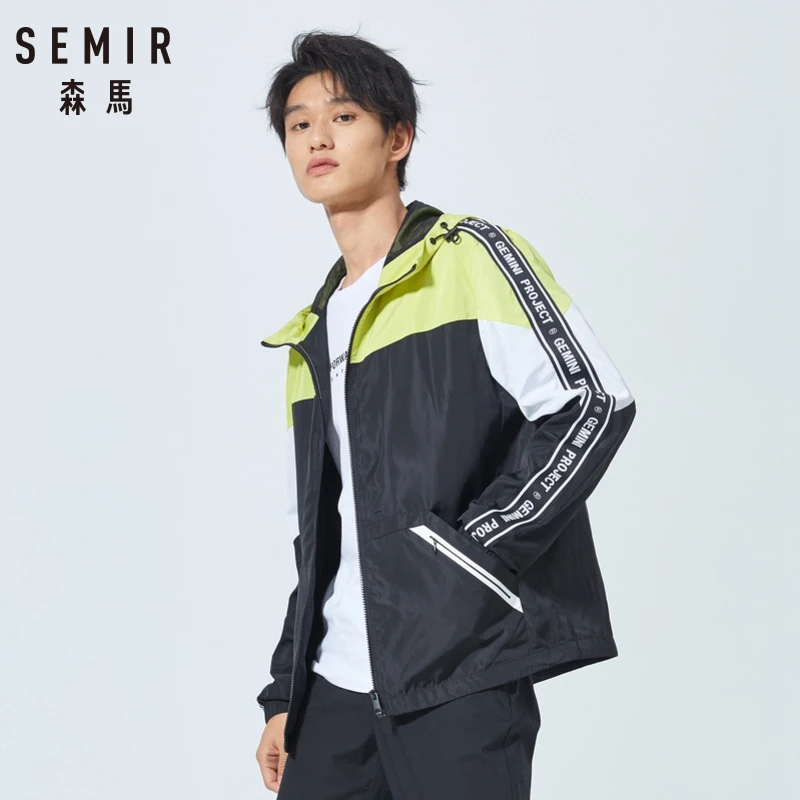 SEMIR мужская повседневная куртка для мужчин однотонная модная мужское пальто