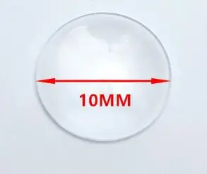 10mm 50 шт. 8/10/12/16/20/25/13x18/18x25/30x40 мм с плоской задней частью прозрачное увеличительное стекло кабошон камея для изготовления ювелирных изделий DIY - Цвет: 10mm