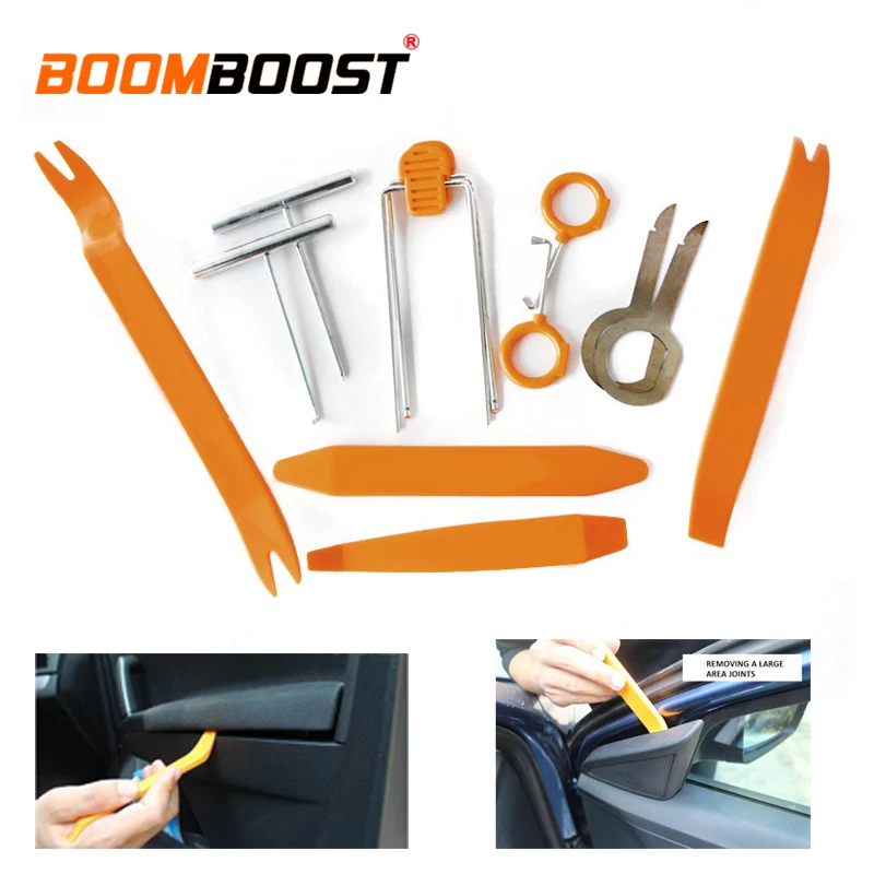 

12pcs Car Disassembly Tools Car dvd player Stereo Refit Tools Interior Plastic Trim Panel Dashboard Installation Removal Pry