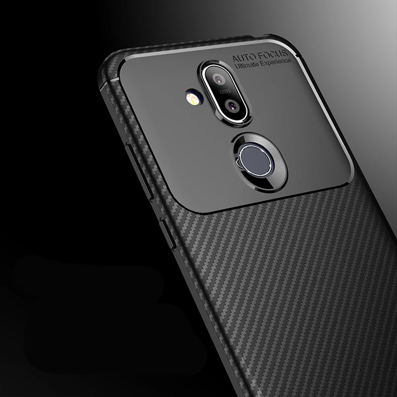 Чехол из углеродного волокна для Nokia 8 1 TA 1119 1121 1128 1131 прочный армированный