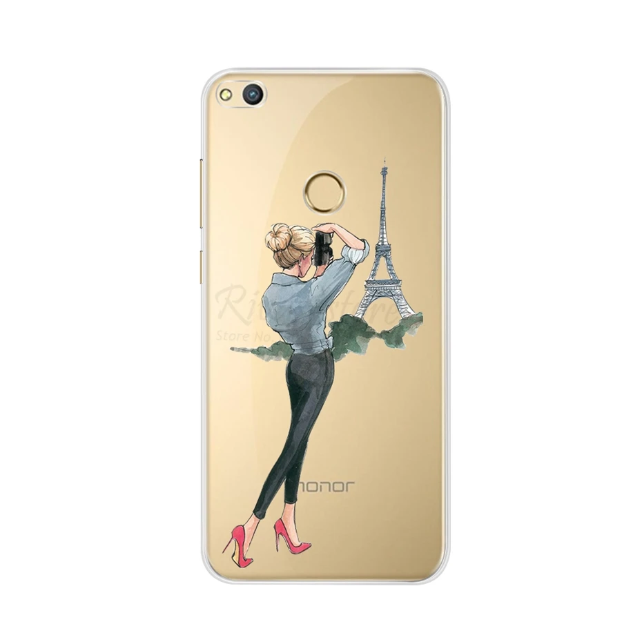 Чехол для Huawei Honor 8 Lite, чехол для Honor8 Lite, силиконовый чехол, задняя крышка для протектора Huawei Honor 8 Lite, чехлы для телефонов, бампер