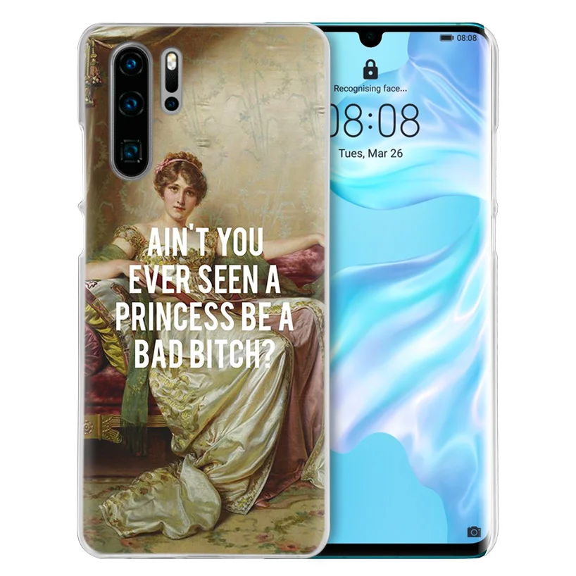 Забавный чехол Mona Lisa для Huawei P20 P30 P Smart 2019 Nova 4 3i P10 P9 P8 Mate 10 20 lite Pro Mini жесткий телефона