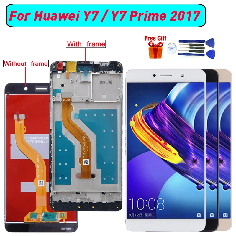 ЖК-дисплей с сенсорным экраном и дигитайзером в сборе для Huawei Y7 / Prime 2017 TRT-LX2 Nova Lite +