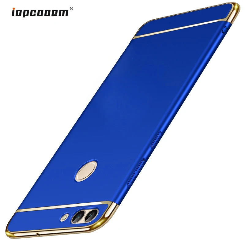 Huawei P Smart Case для huawei Enjoy 7 S чехол Роскошный 3 в 1 защитная задняя крышка для huawei PSmart телефонные чехлы Coque