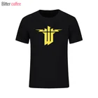 Новинка, летняя забавная футболка для отдыха Wolfenstein с принтом заказа, Модная хлопковая брендовая мужская футболка с коротким рукавом, женская футболка