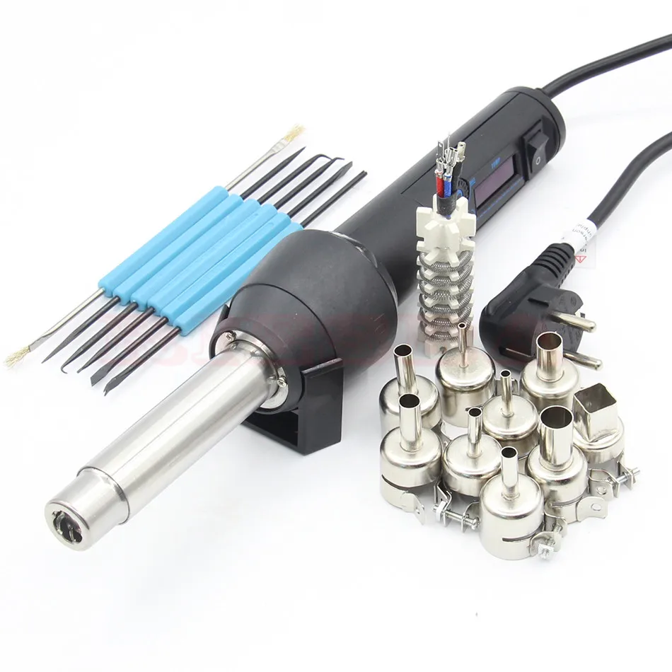 RIESBA 8858LCD 220V & 110V EU/US 650W LCD Регулируемая электронная Тепловая паяльная станция
